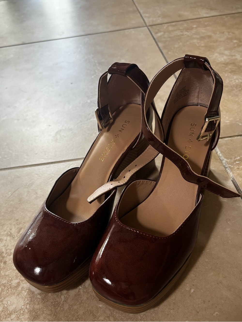 Macys Sun + Stone Women's Ankle-Strap Platform Dress Sandals